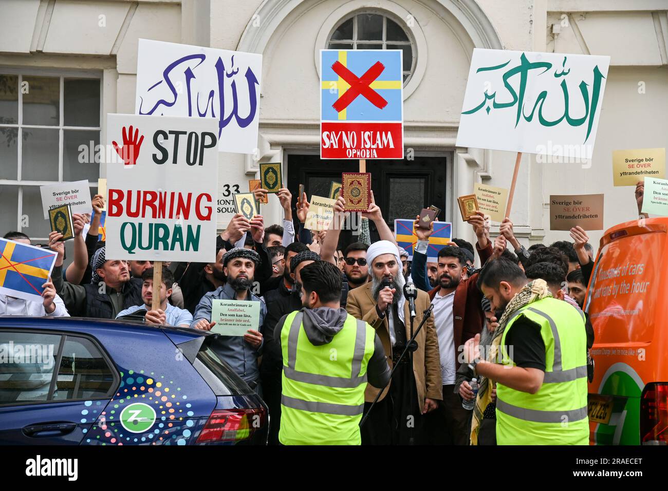 Muslims In Sweden Individual in sweden why the muslim still protesting hi-res stock ...