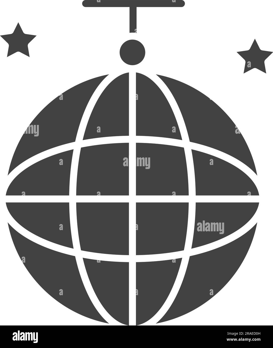 Disco Ball Icon Image. Stock Vector