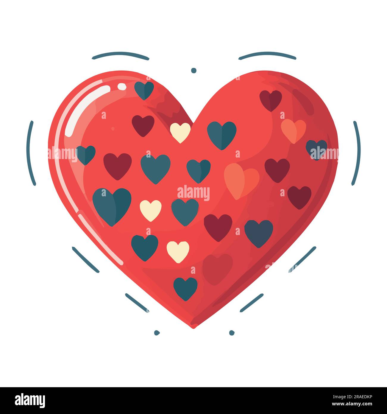 The heart is a symbol of love and Valentine s Day. A flat pink icon ...