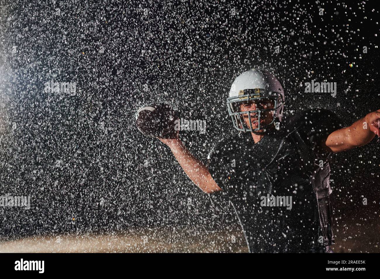 Football helmet collision hi-res stock photography and images - Alamy