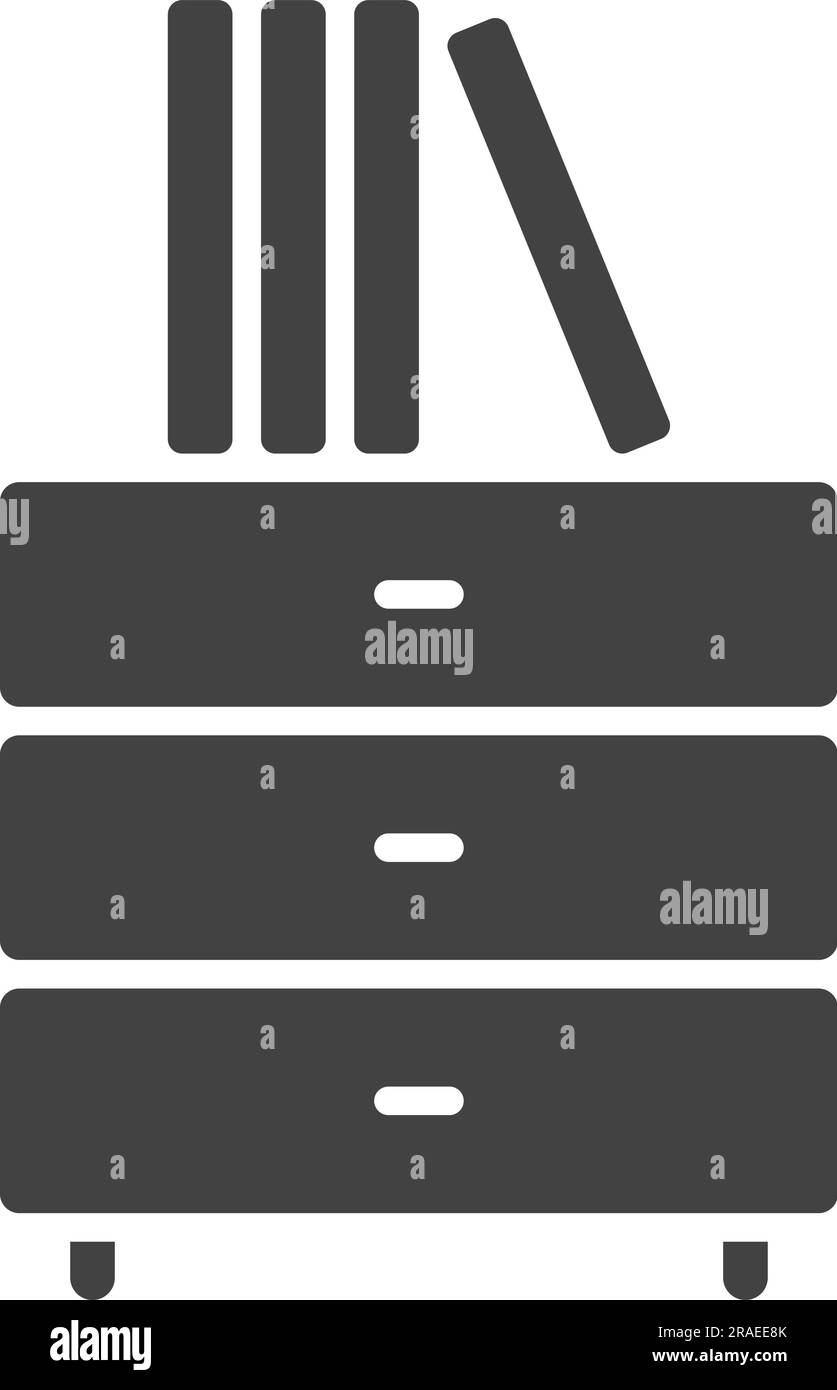 Drawer Book Icon Image Stock Vector Image & Art - Alamy