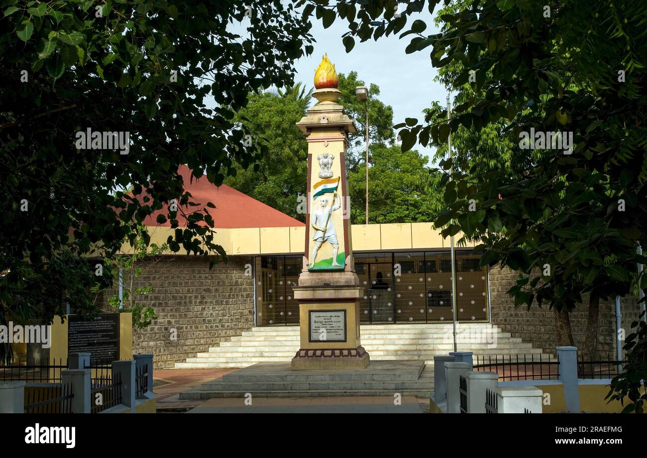 Tiruppur Kumaran memorial hall in, Tamil Nadu, South India, India, Asia