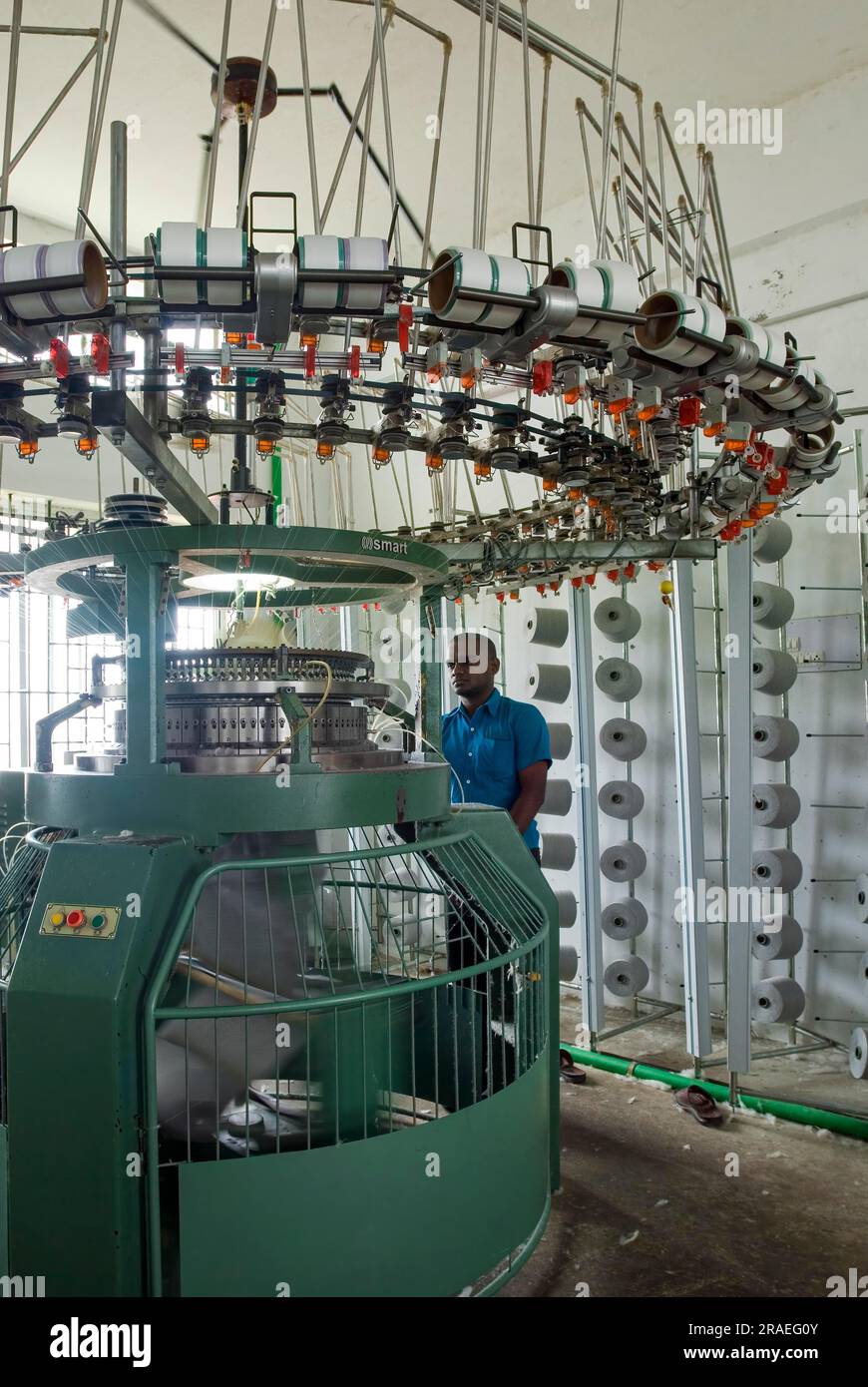 Knitting in a garment industry, Tiruppur Tirupur, Tamil Nadu, South