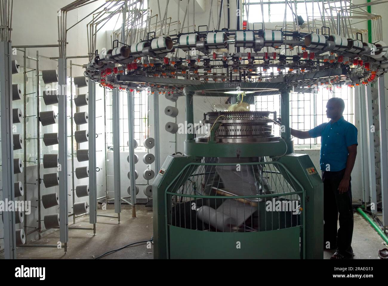 Knitting in a garment industry, Tiruppur Tirupur, Tamil Nadu, South