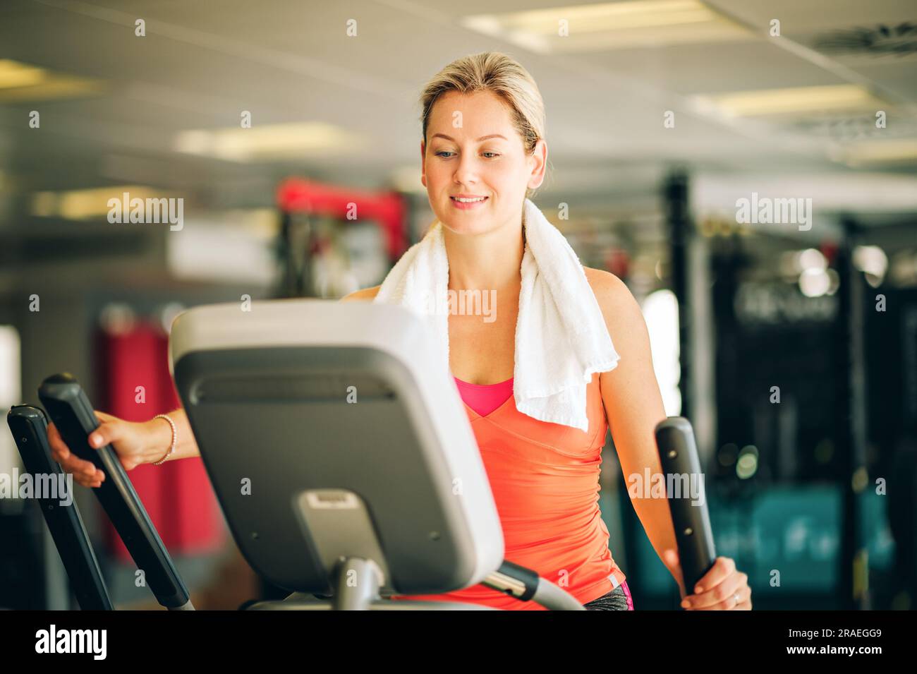 Close up of women exercising with steppers in gym Stock Photo by  ©Syda_Productions 69929797