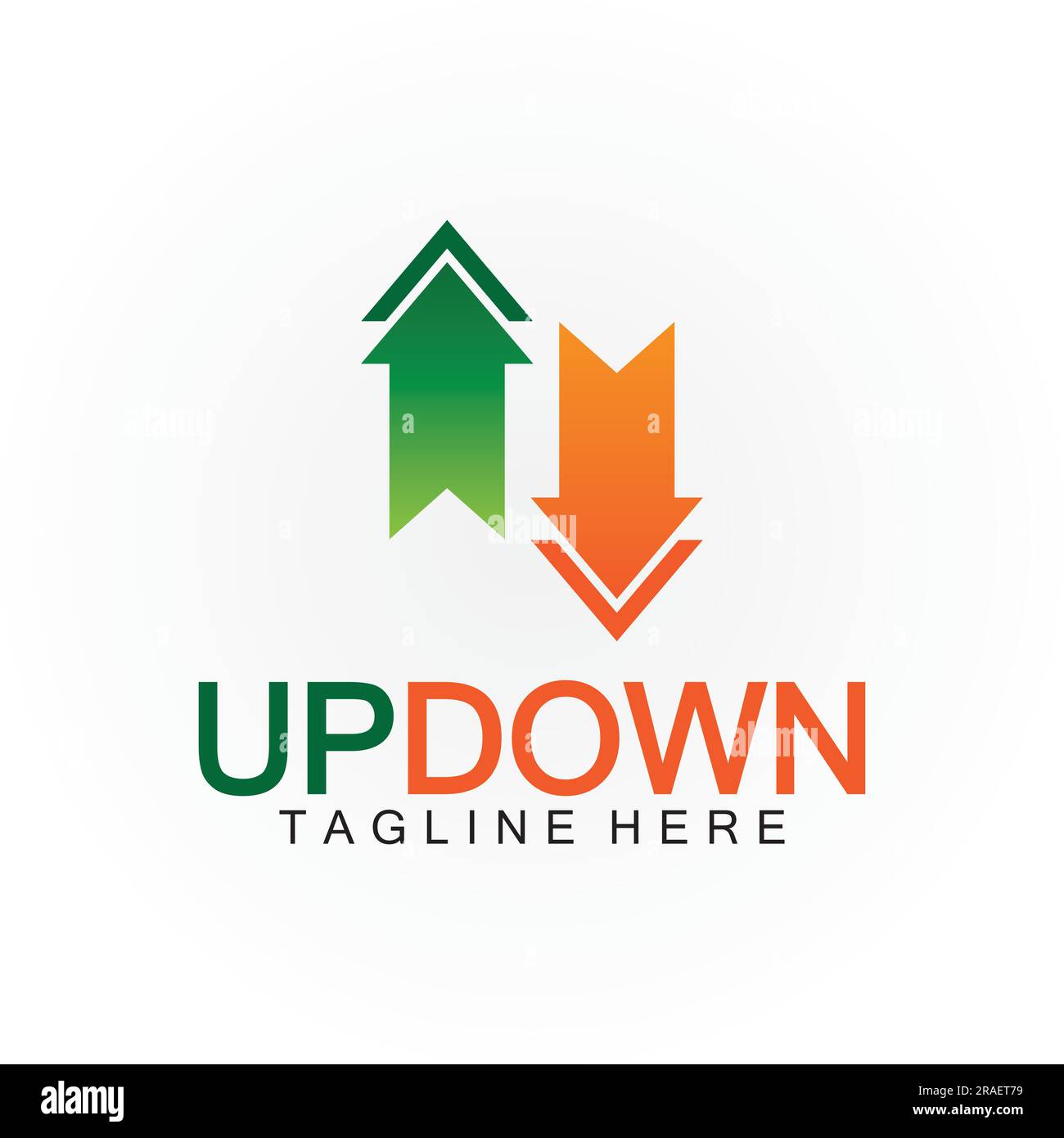 Arrows up down logo icon design template Stock Vector Image & Art - Alamy