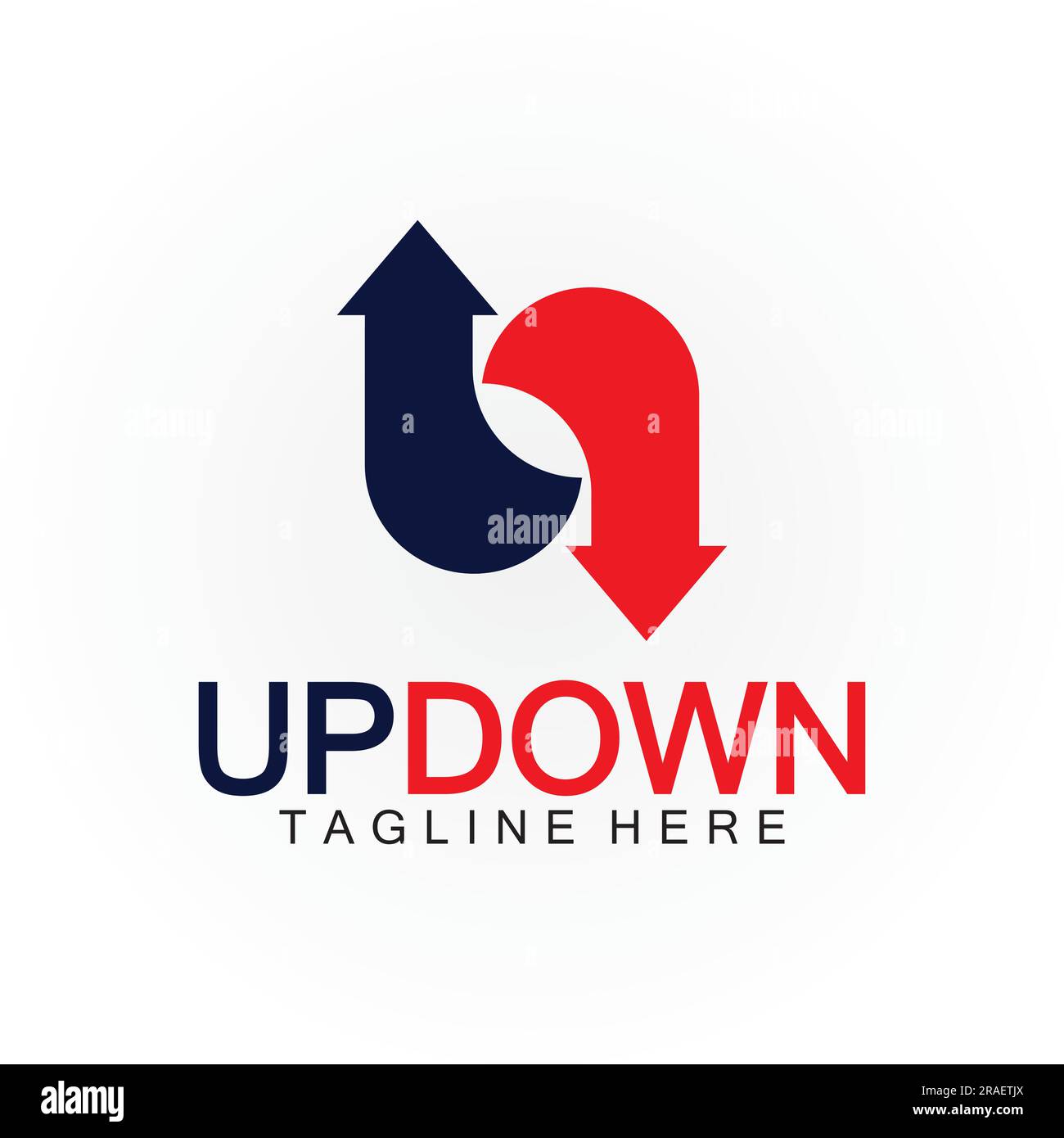 Arrows up down logo icon design template Stock Vector Image & Art - Alamy