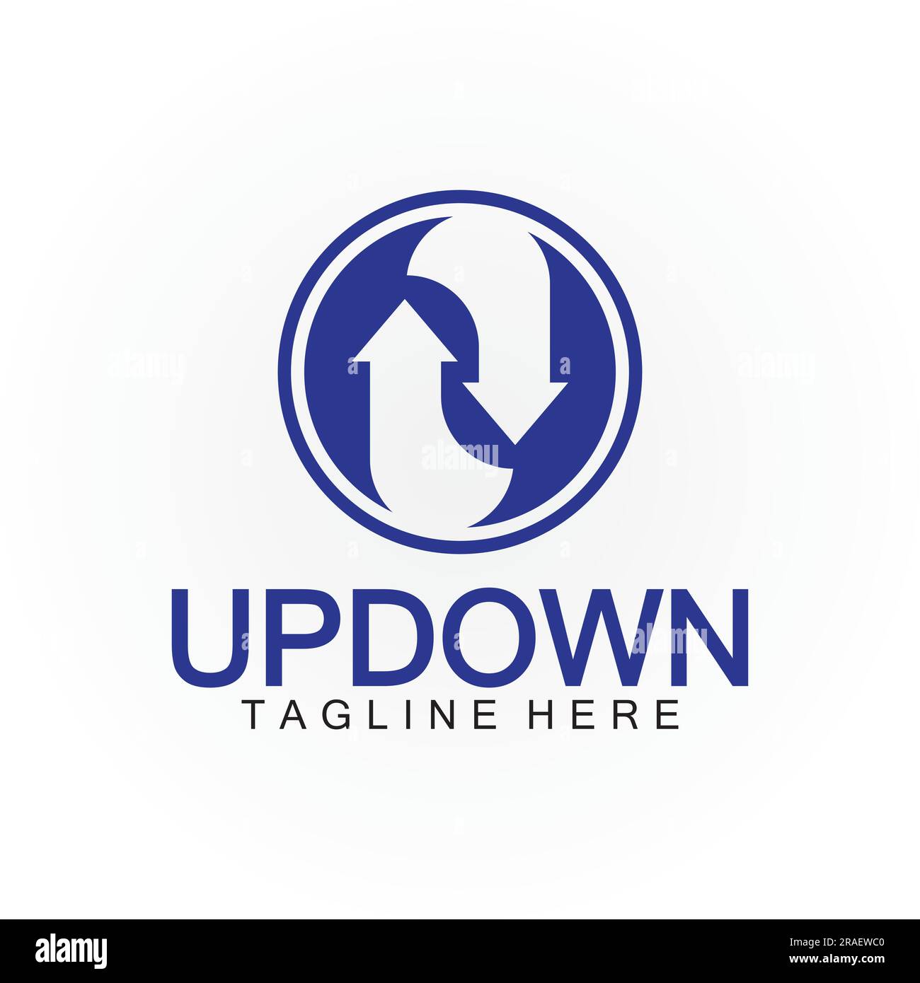 Arrows up down logo icon design template Stock Vector Image & Art - Alamy