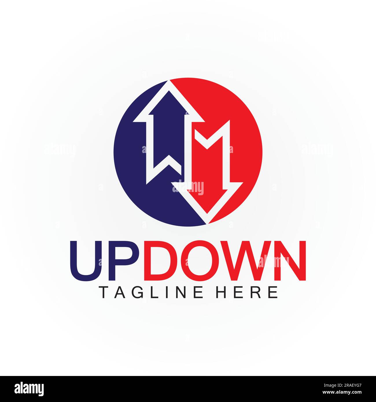 Arrows up down logo icon design template Stock Vector Image & Art - Alamy