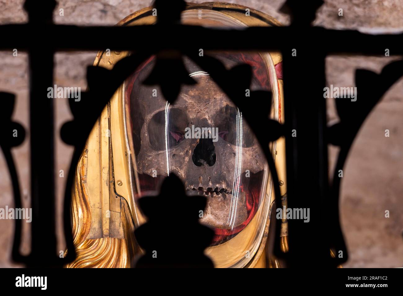 Reliquary of Saint Mary Magdalene, crypt of the Basilica of Mary ...