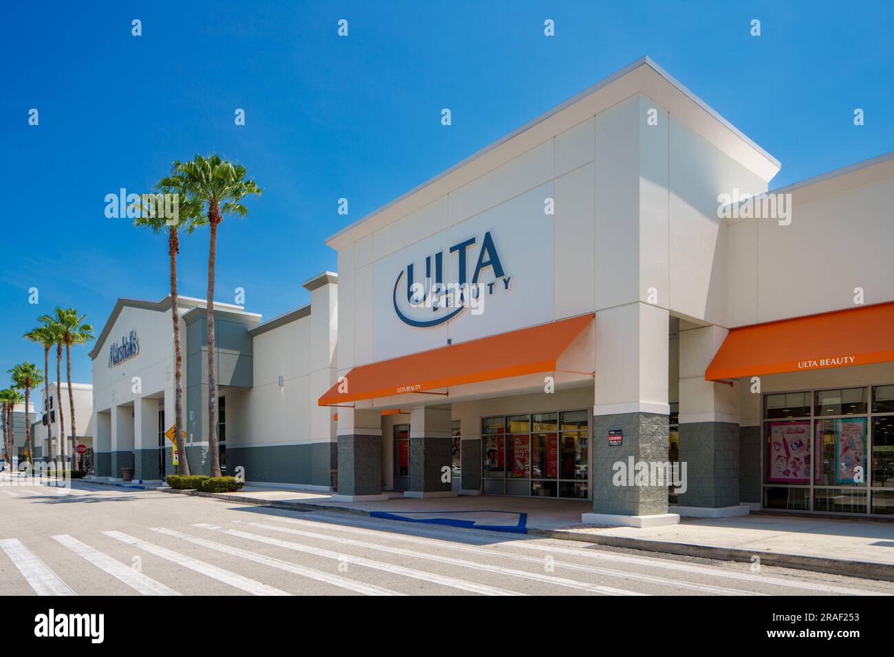 Stuart, FL, USA July 1, 2023 Ultra Beauty store at Pineapple commons