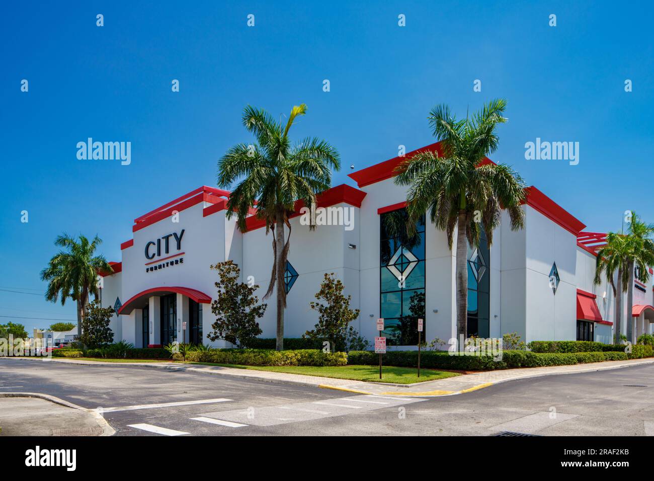 Stuart, FL, USA July 1, 2023 City Furniture store Stuart Florida