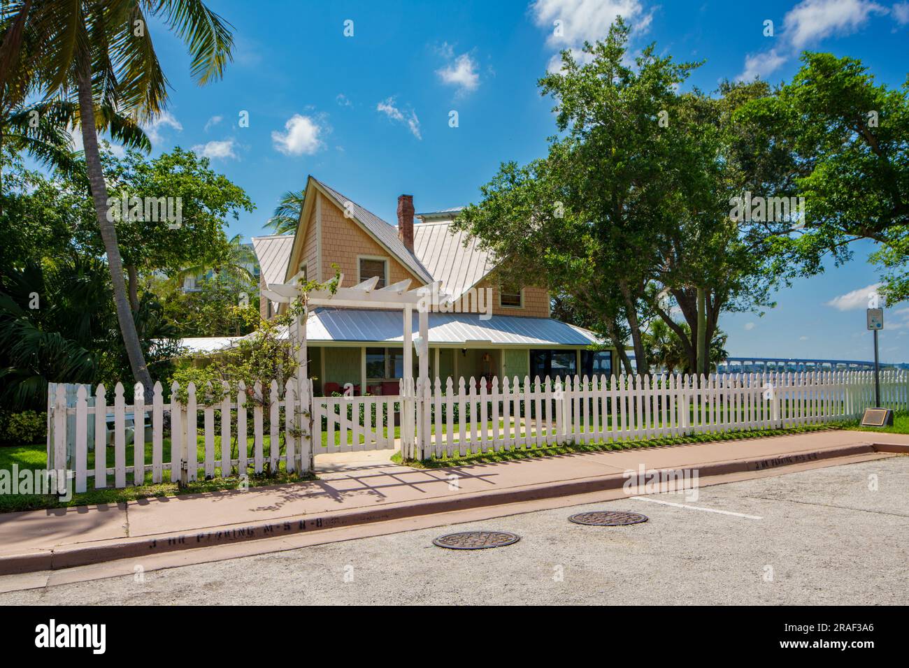 Stuart, FL, USA July 1, 2023 Stock photo of the Owl House Stuart