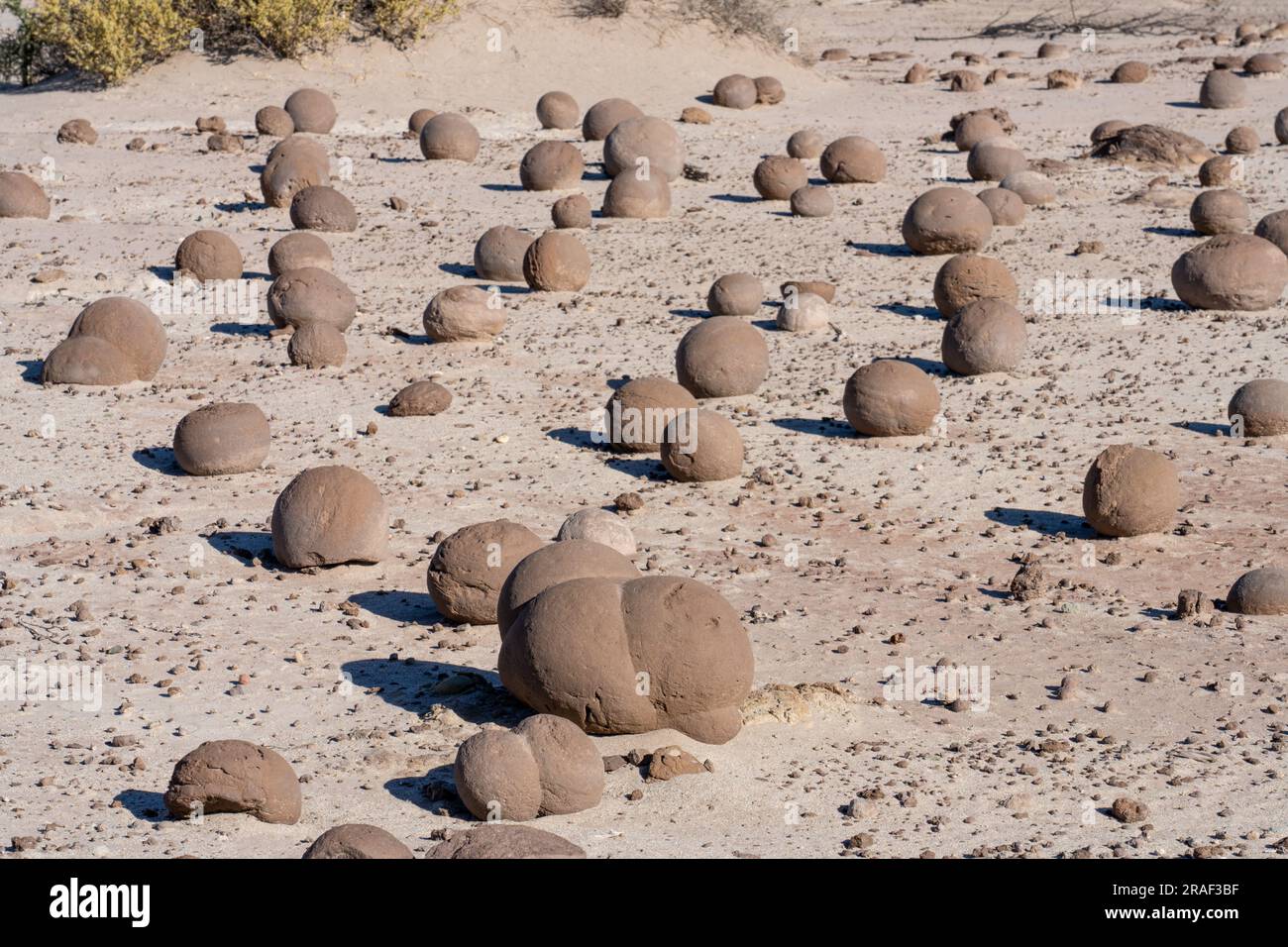 Eroded rocks in the Cancha de Bochas or Bocce Ball Court in ...