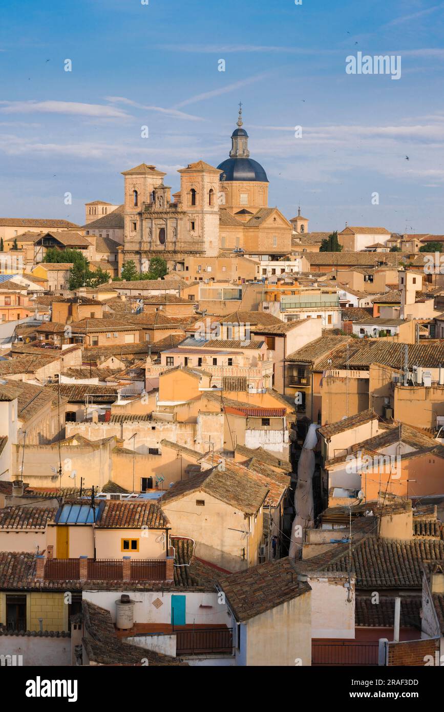 Central Spain city, view in summer of the historic old town quarter of the city of Toledo, Central Spain Stock Photo