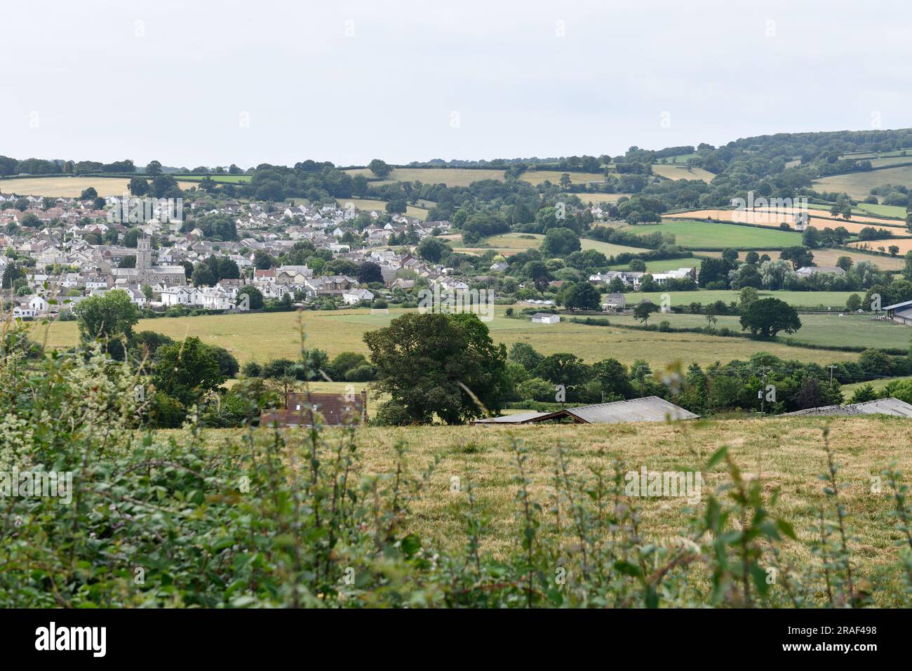 Colyton Town in the Coly Valley East Devon England uk Stock Photo Alamy