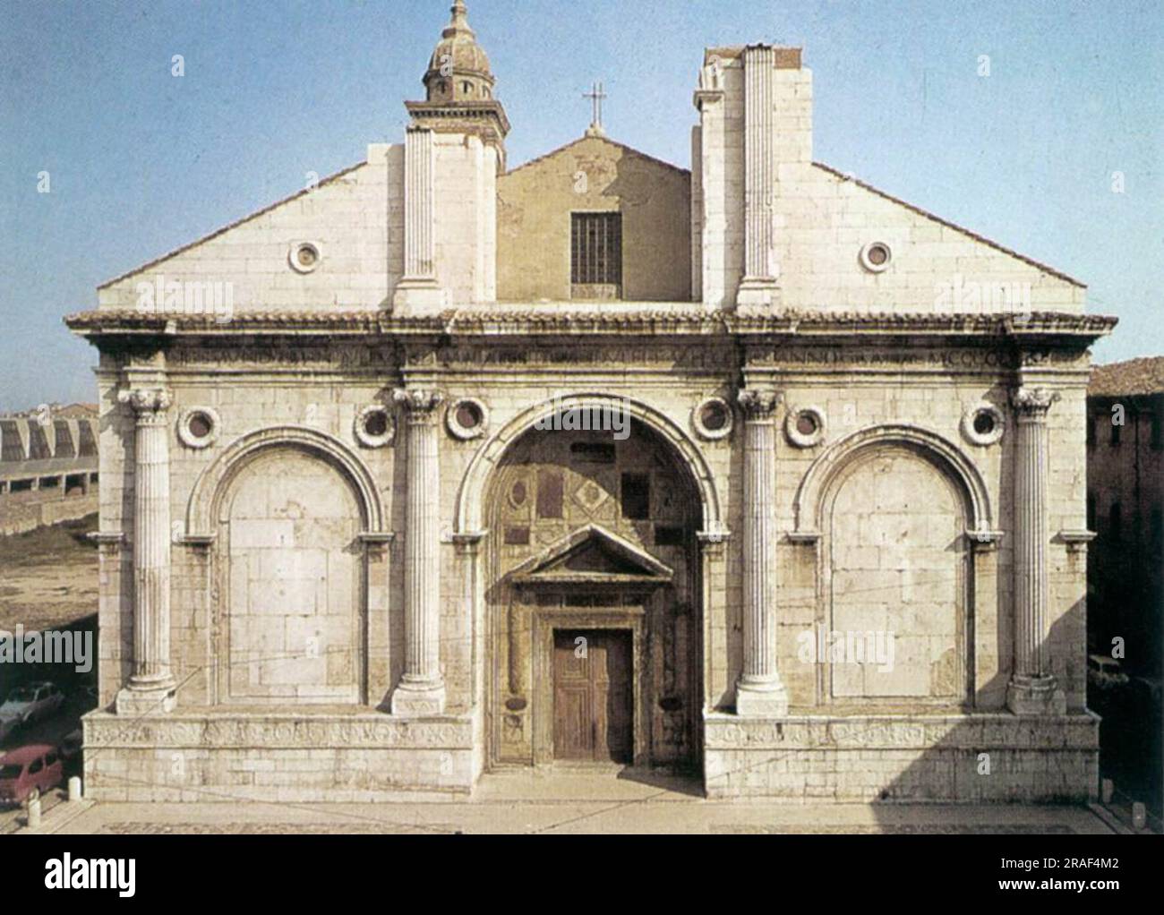 Tempio Malatestiano (Rimini) 1450 by Leon Battista Alberti Stock Photo
