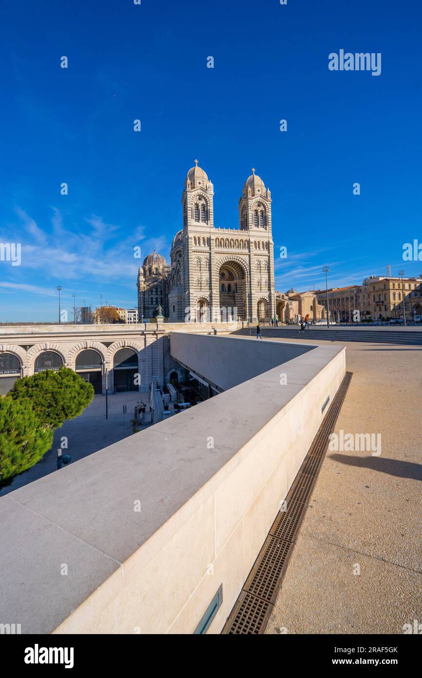 Cathedral of Saint Mary Major, Marseille, Provence-Alpes-Cote d'Azur, France Stock Photo