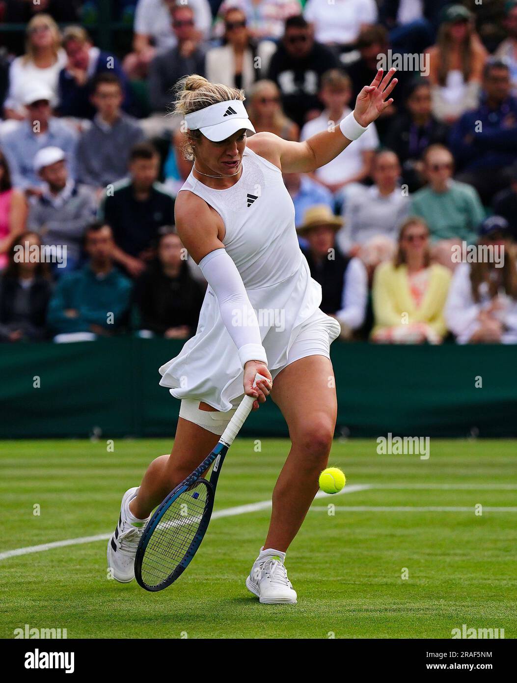 Caty Mcnally in action against Jodie Burrage (not pictured) on day one