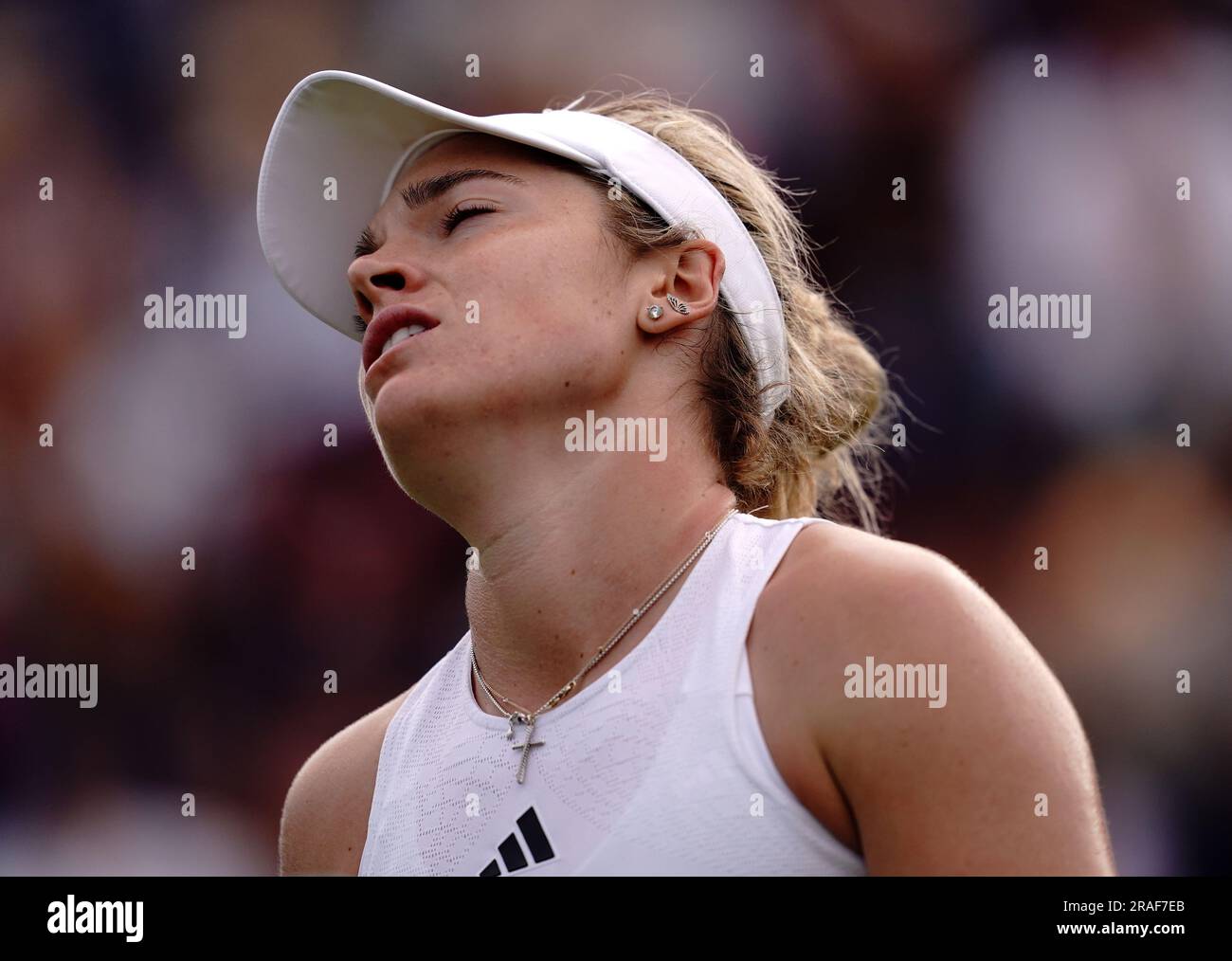 Caty Mcnally reacts during her match against Jodie Burrage (not