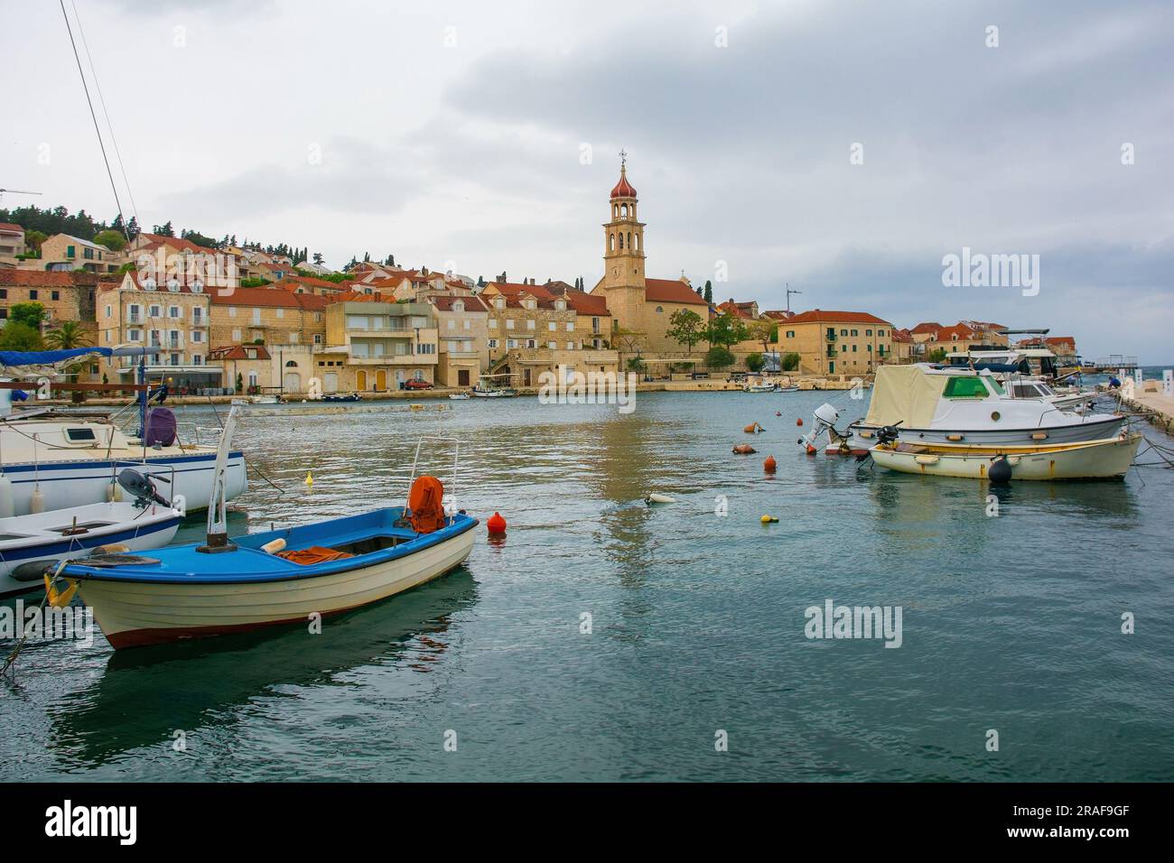 The Harbour Of The Historic Village Of Sutivan On Brac Island In 