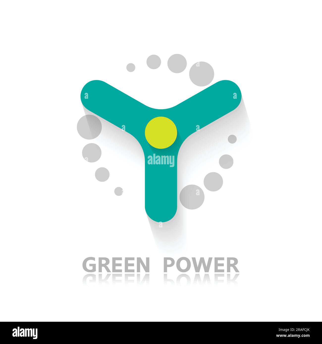 Wind power turbine icon. Logo design element. Renewable energy sources ...