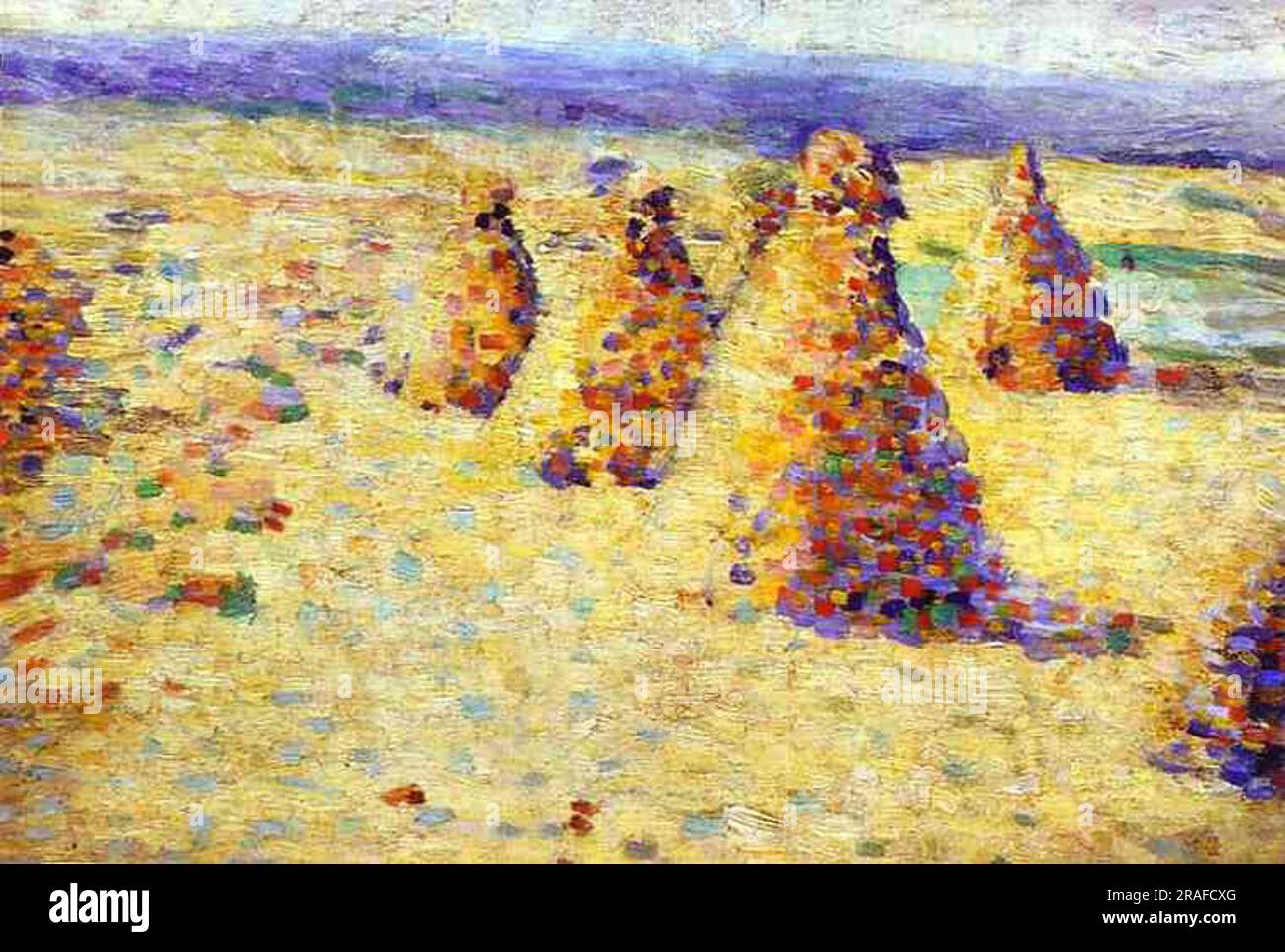 Hay Ricks in Normandy 1889 by Charles Angrand Stock Photo Alamy