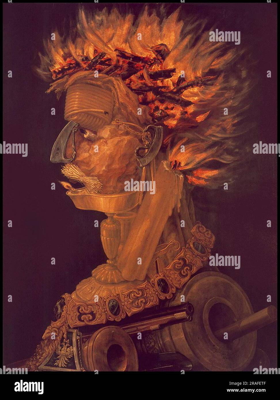 Fire 1566 by Giuseppe Arcimboldo Stock Photo - Alamy