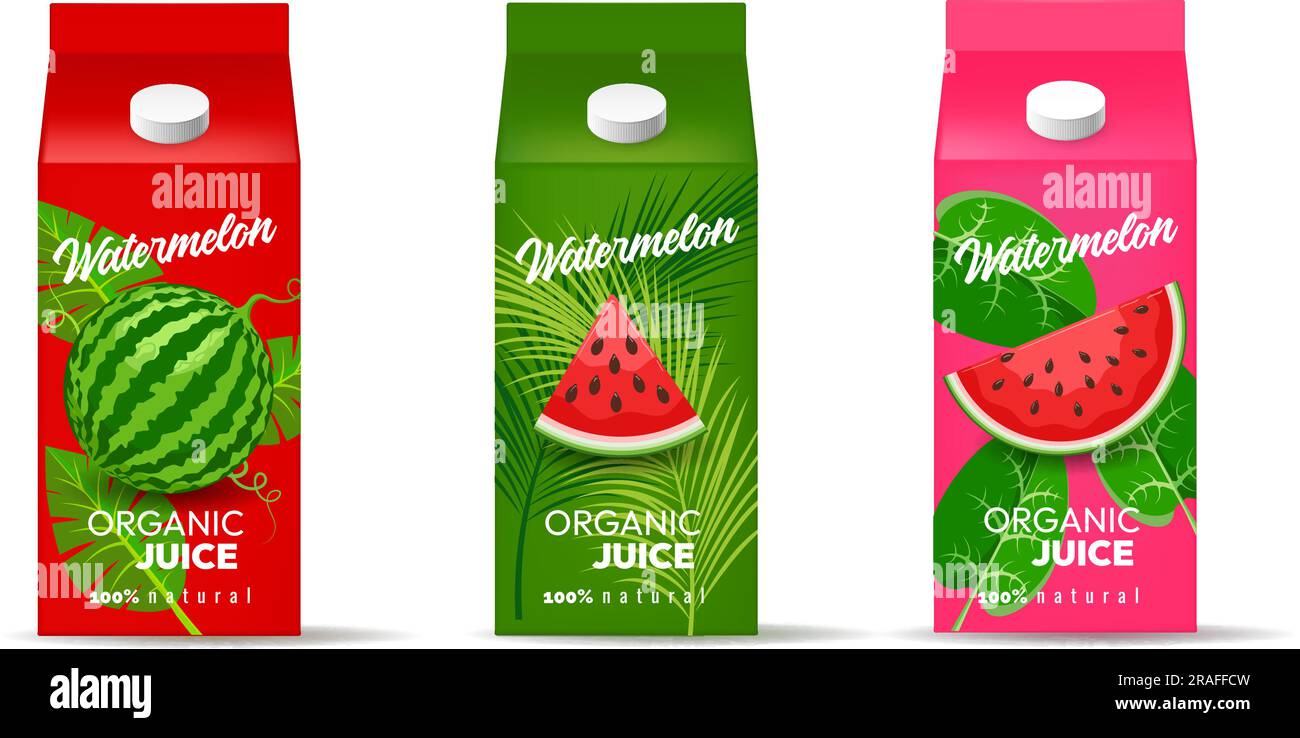 Watermelon juices packaging Stock Vector Image & Art Alamy
