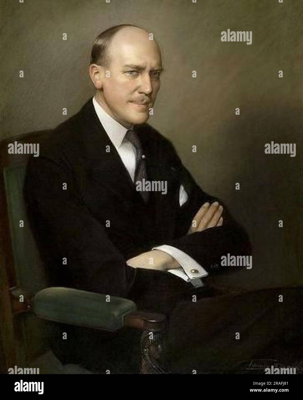 Portrait of Arthur Martin 1934 by Firmin Baes Stock Photo