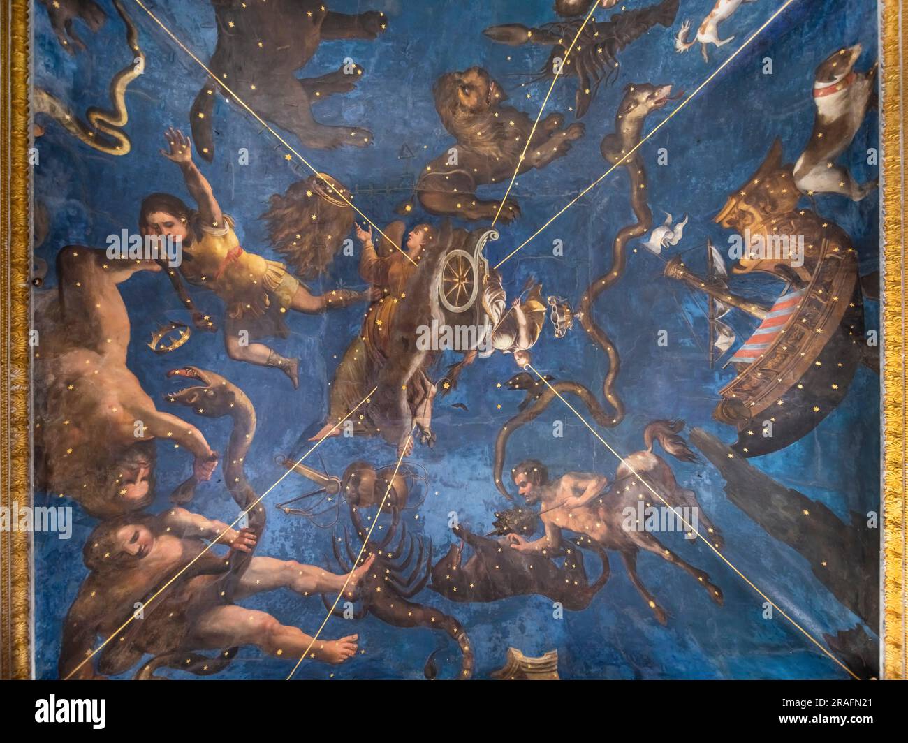 Hall of the zodiac, Palazzo Ducale, Mantova, Lombardia, Italy Stock