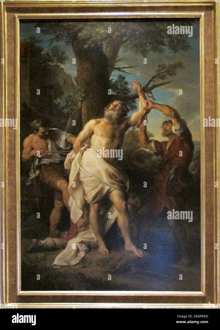 Martirio di S. Bartolomeo 1749 by Pompeo Batoni Stock Photo Alamy