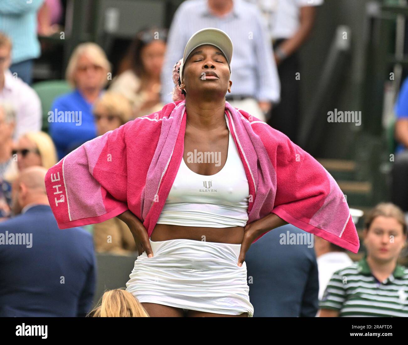 London, Gbr. 03rd July, 2023. London Wimbledon Championships Day 1 03//07/2023 Elina Svitolina (UKR) wins first round match beating Venus Williams (USA) Credit: Roger Parker/Alamy Live News Stock Photo