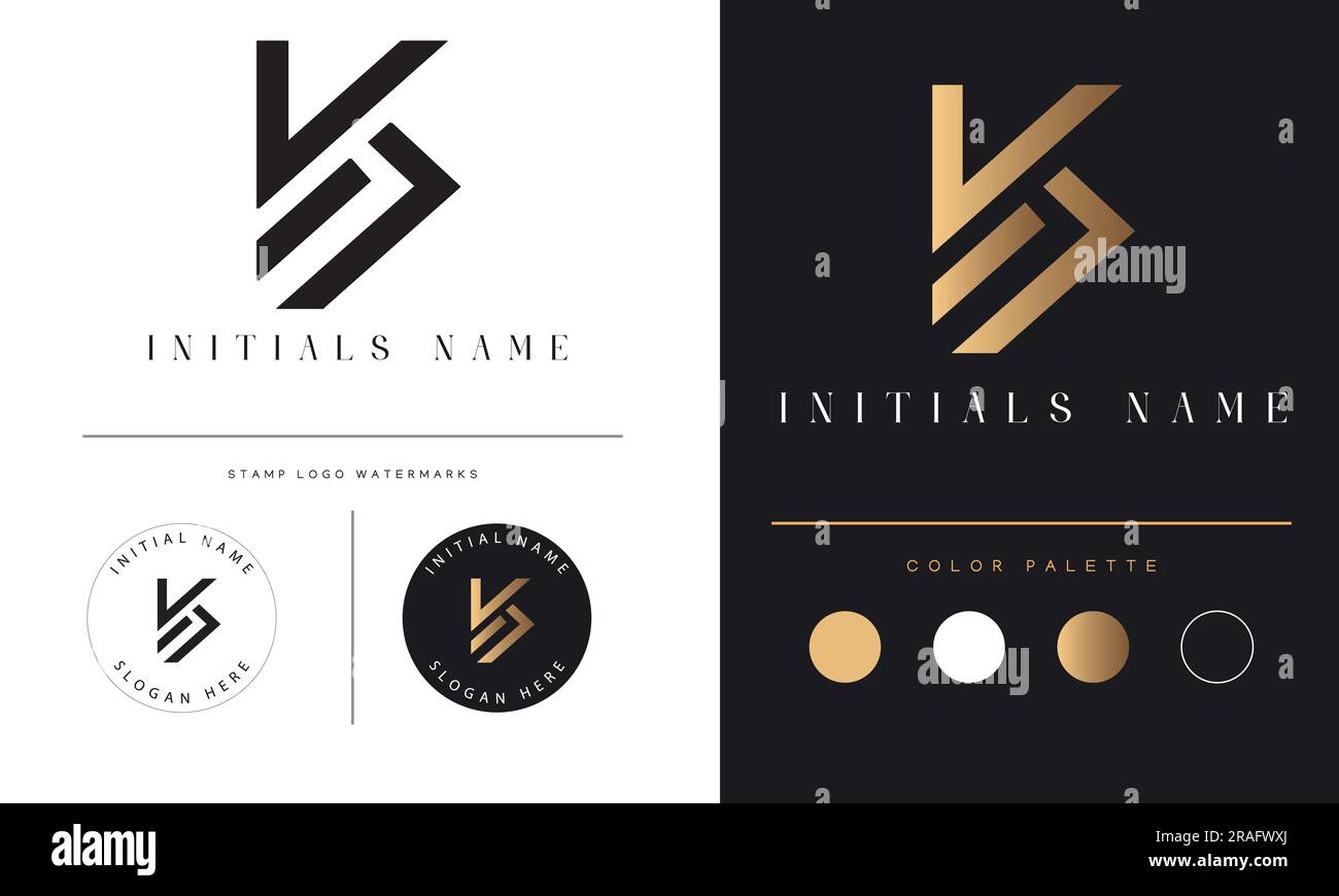 Luxury K Initial Monogram Text Letter Logo Design Stock Vector Image ...