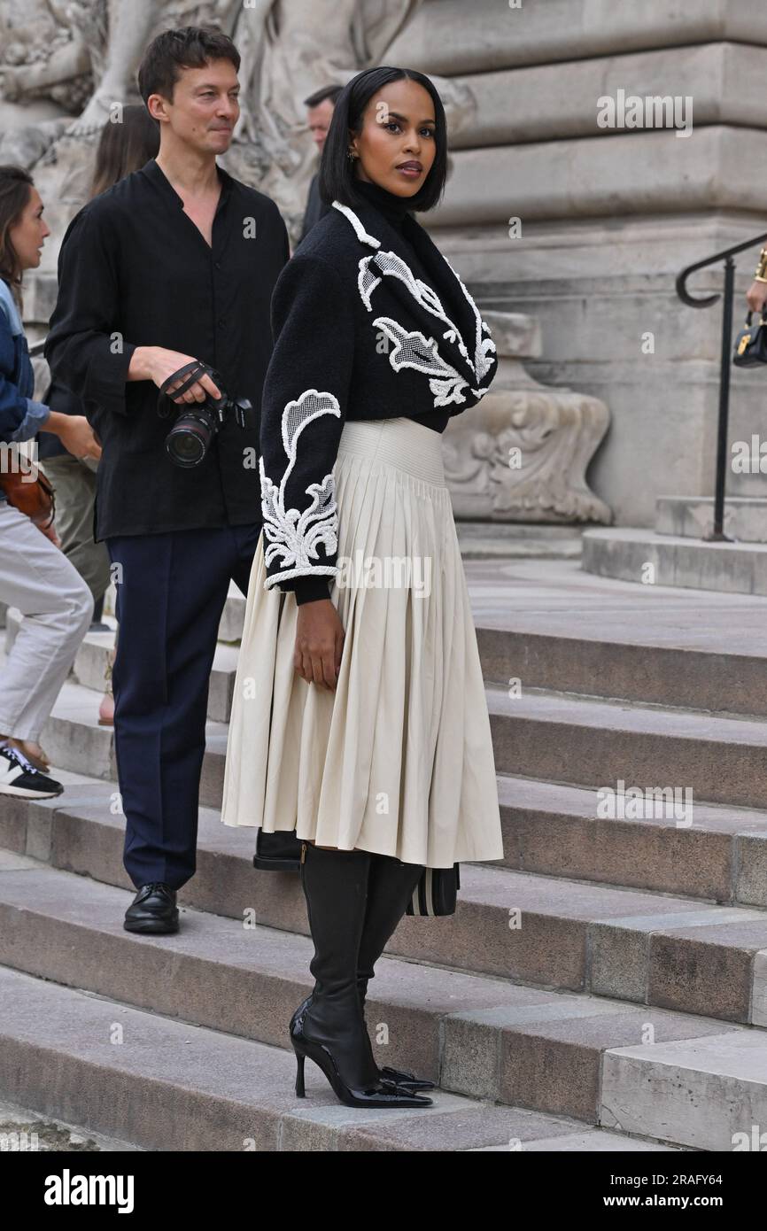 Paris, France. 03rd July, 2023. Sabrina Elba at Schiaparelli show