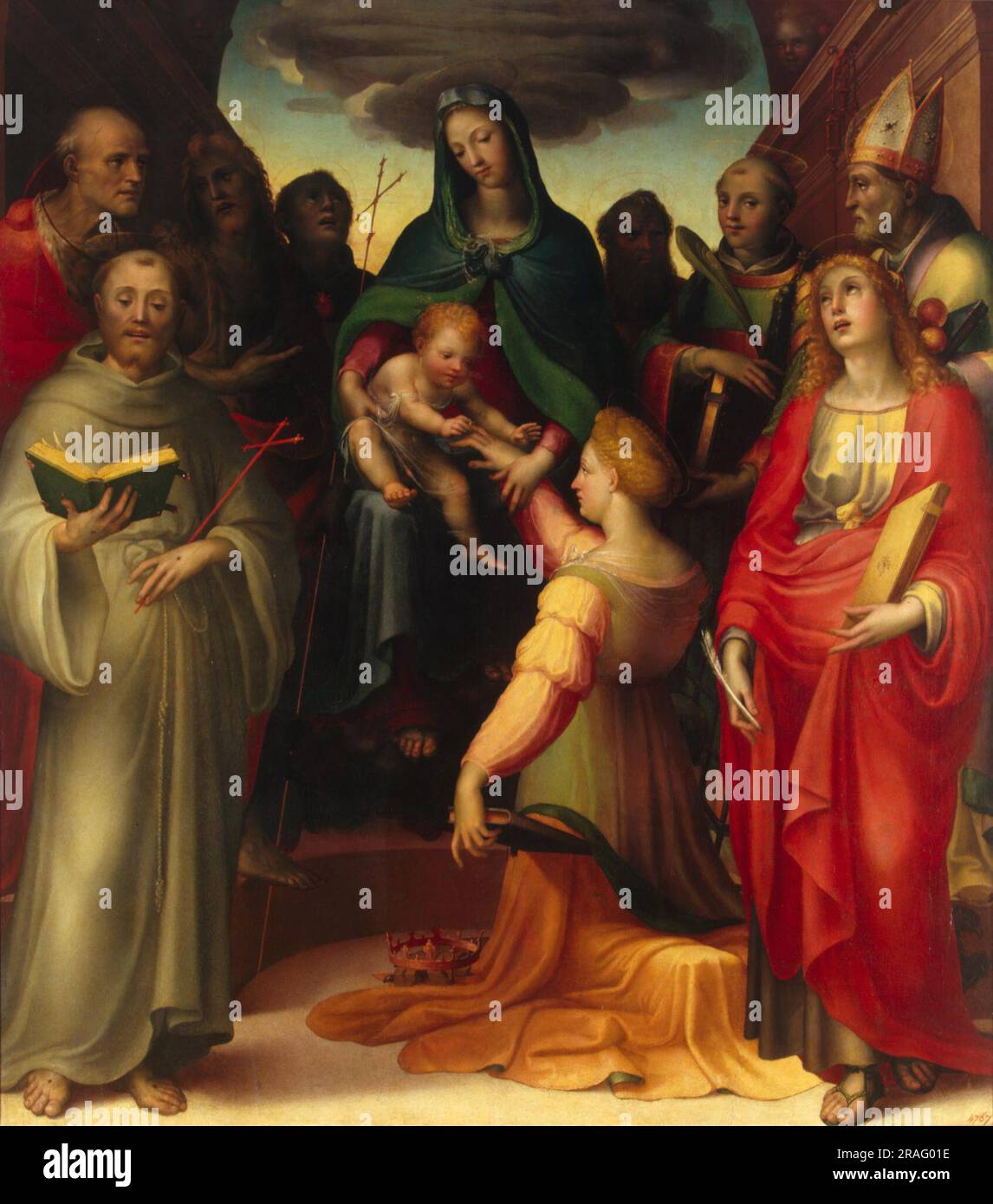 The Mystical Marriage of Saint Catherine 1521 by Domenico Beccafumi ...