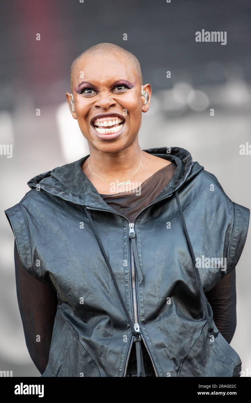 Milan, Italy. 02nd July, 2023. The British rock band SKUNK ANANSIE