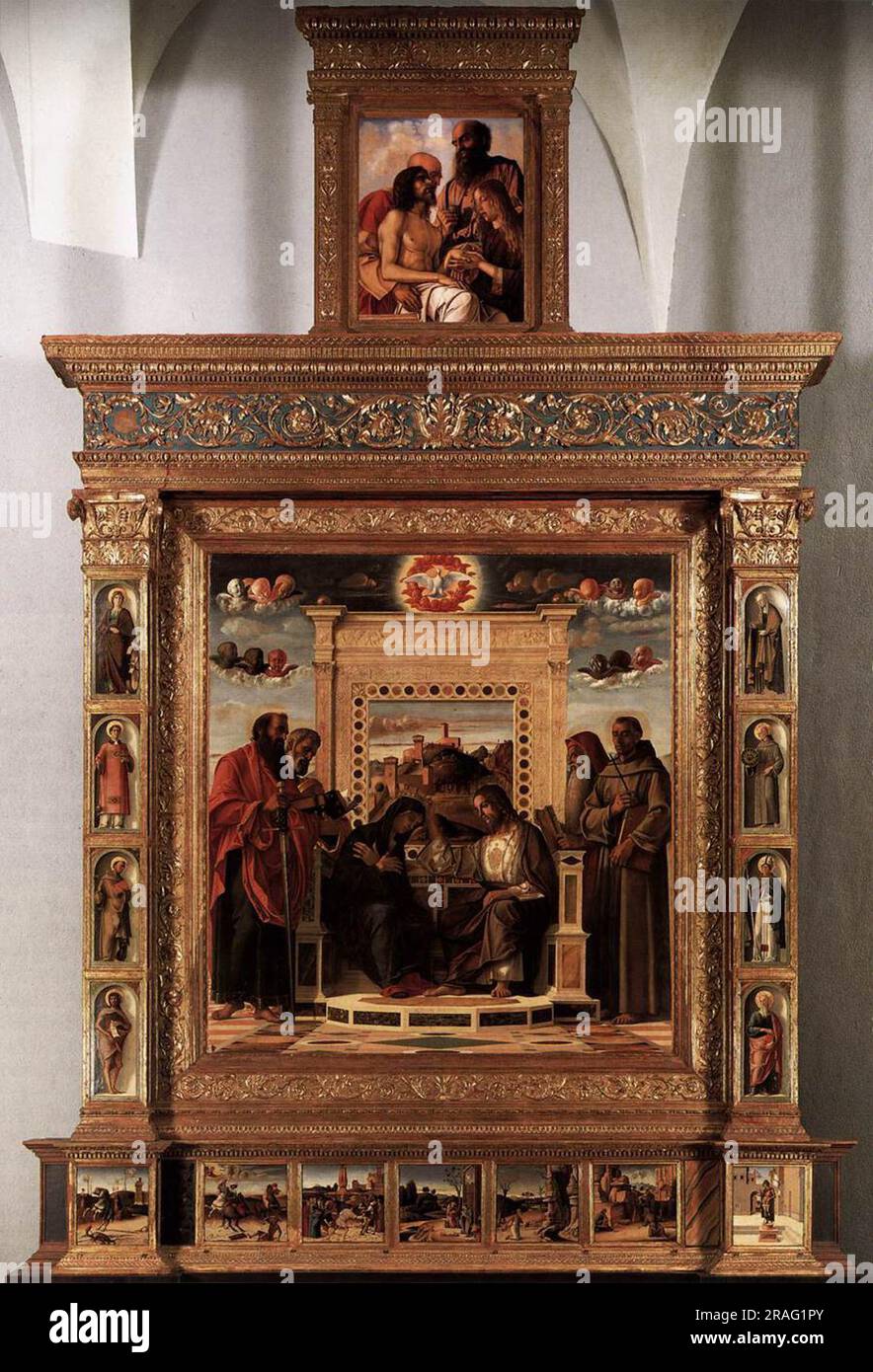Pesaro Altarpiece 1474 by Giovanni Bellini Stock Photo