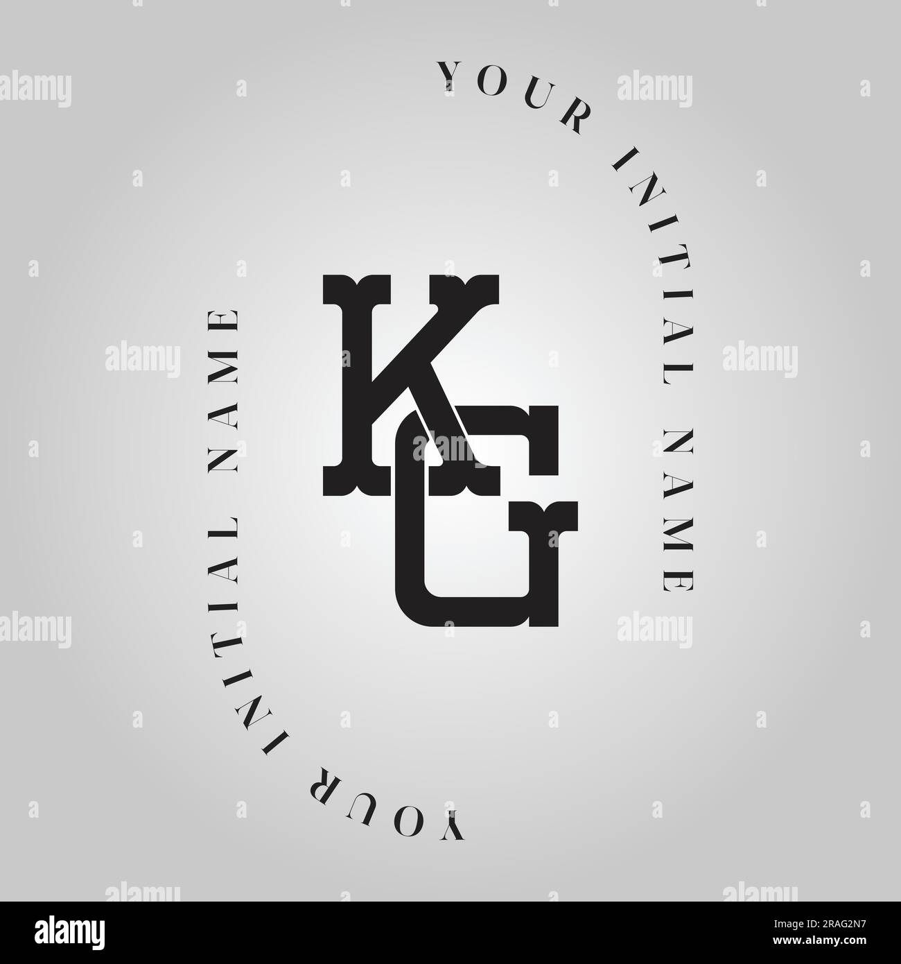 Letter gk stock vector images alamy