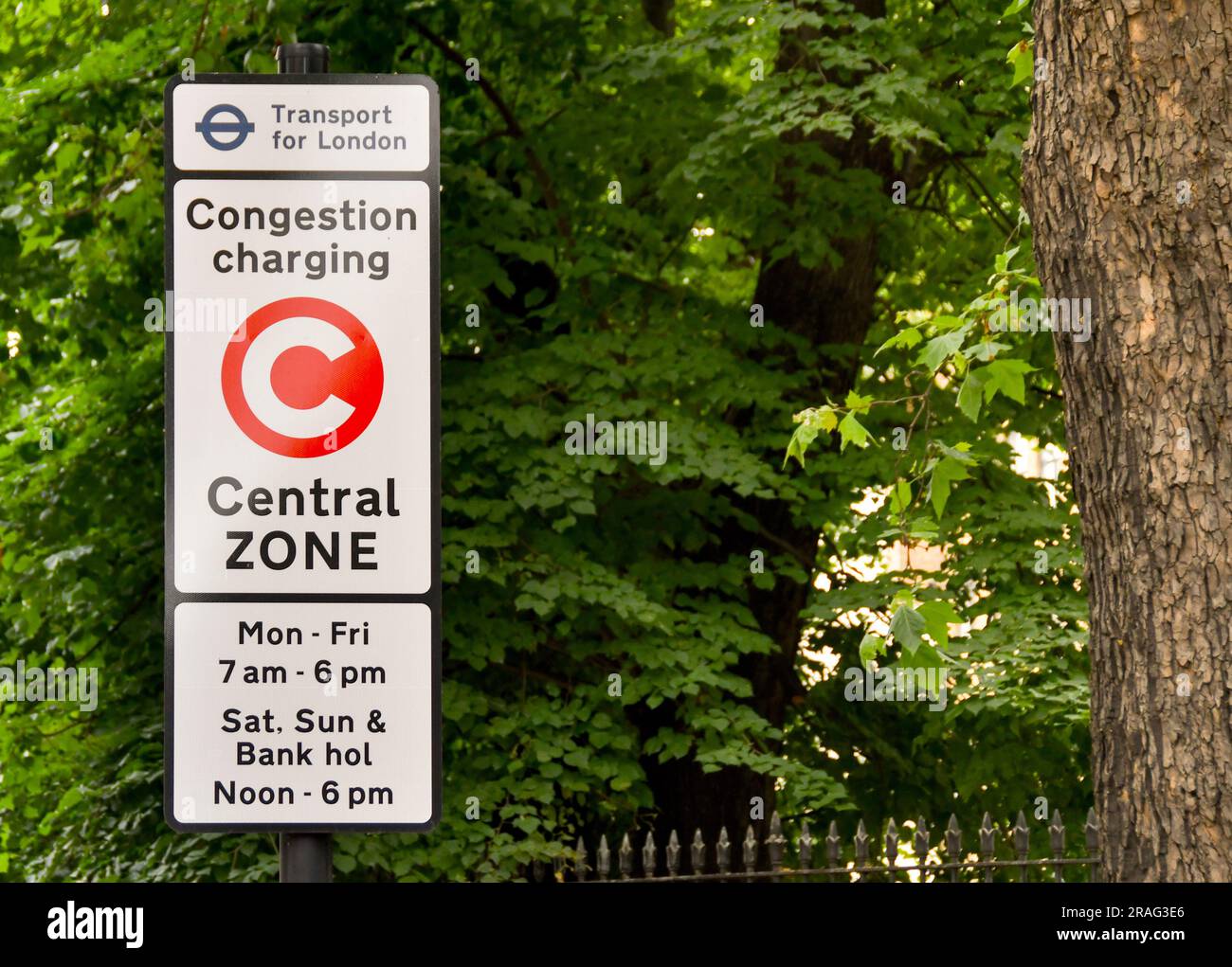 London England UK 27 June 2023 Road Sign In Central London Marking london-england-uk-27-june-2023-road-sign-in-central-london-marking