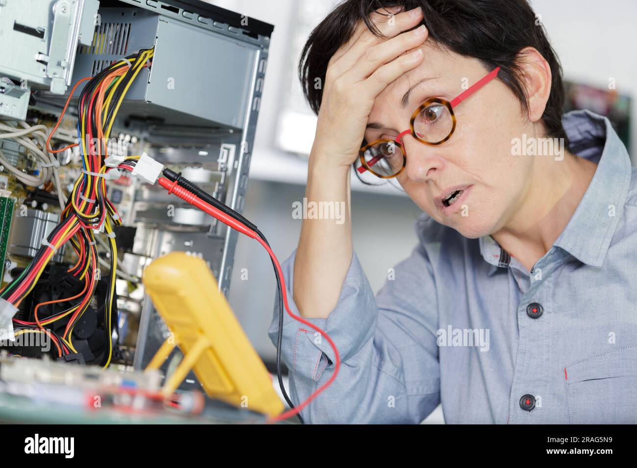 a computer power supply problem Stock Photo Alamy