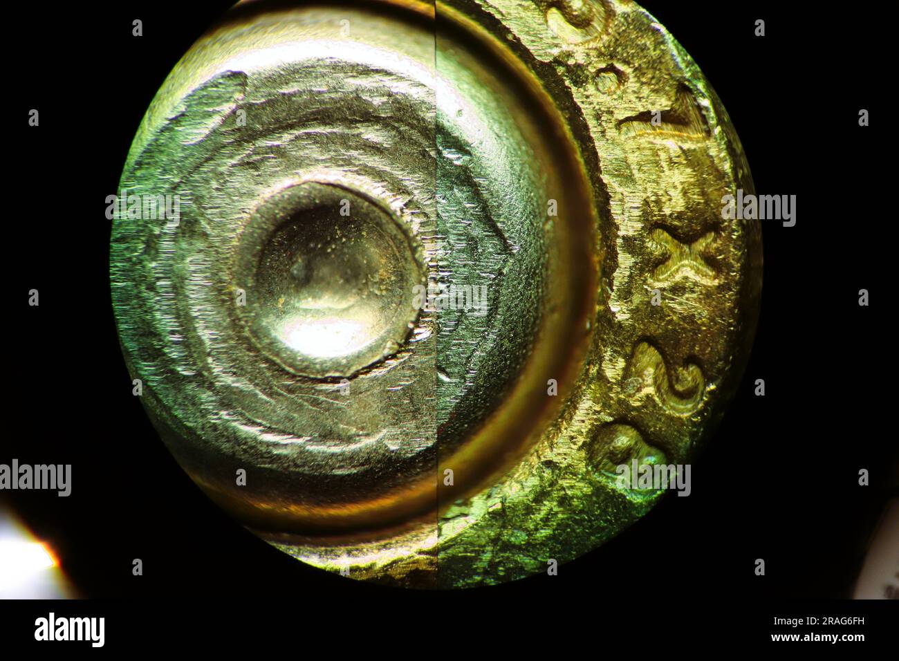 Cartridge case microscopic comparison Stock Photo Alamy