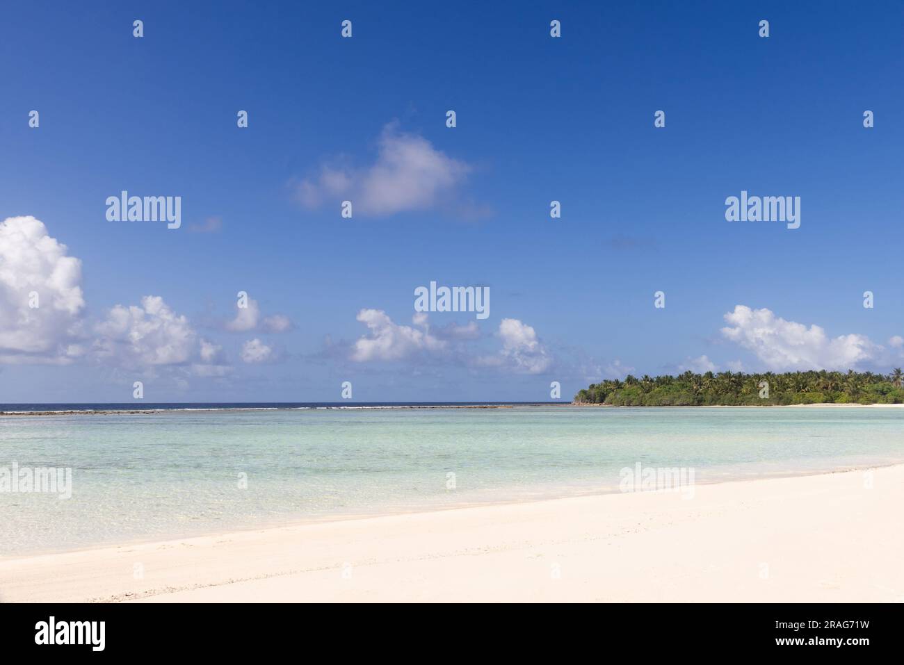 This beach is sun-believable Stock Photo