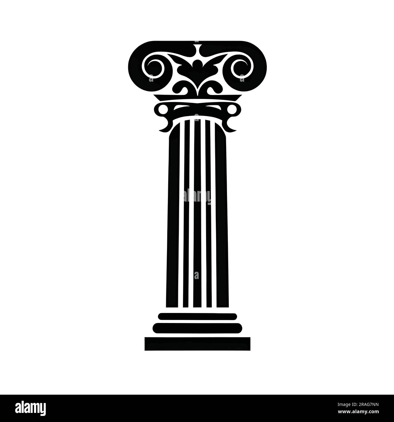 Three corinthian columns Stock Vector Images Alamy