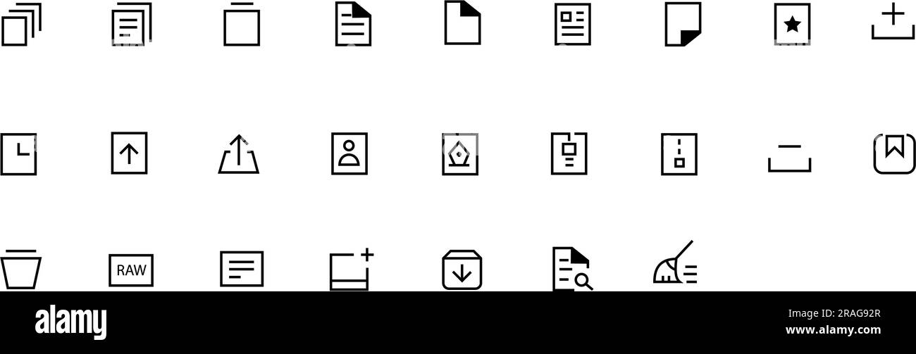 Simple Set Related Vector Line Icons Of Folders. Contains such Icons as Storage, Sync, Network Folder and more. Editable Stroke. Stock Vector