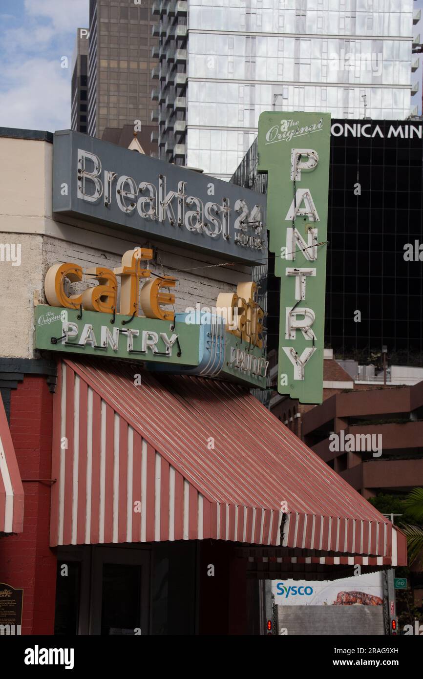 The Original Pantry Cafe in Downtown Los Angeles, CA, USA Stock Photo