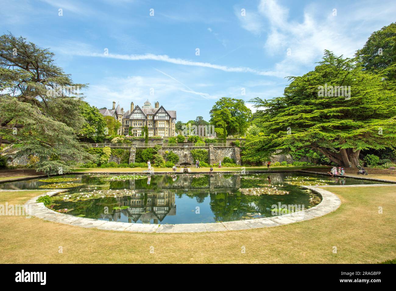 The National trust Bodnant gardens near Conway North Wales Stock Photo