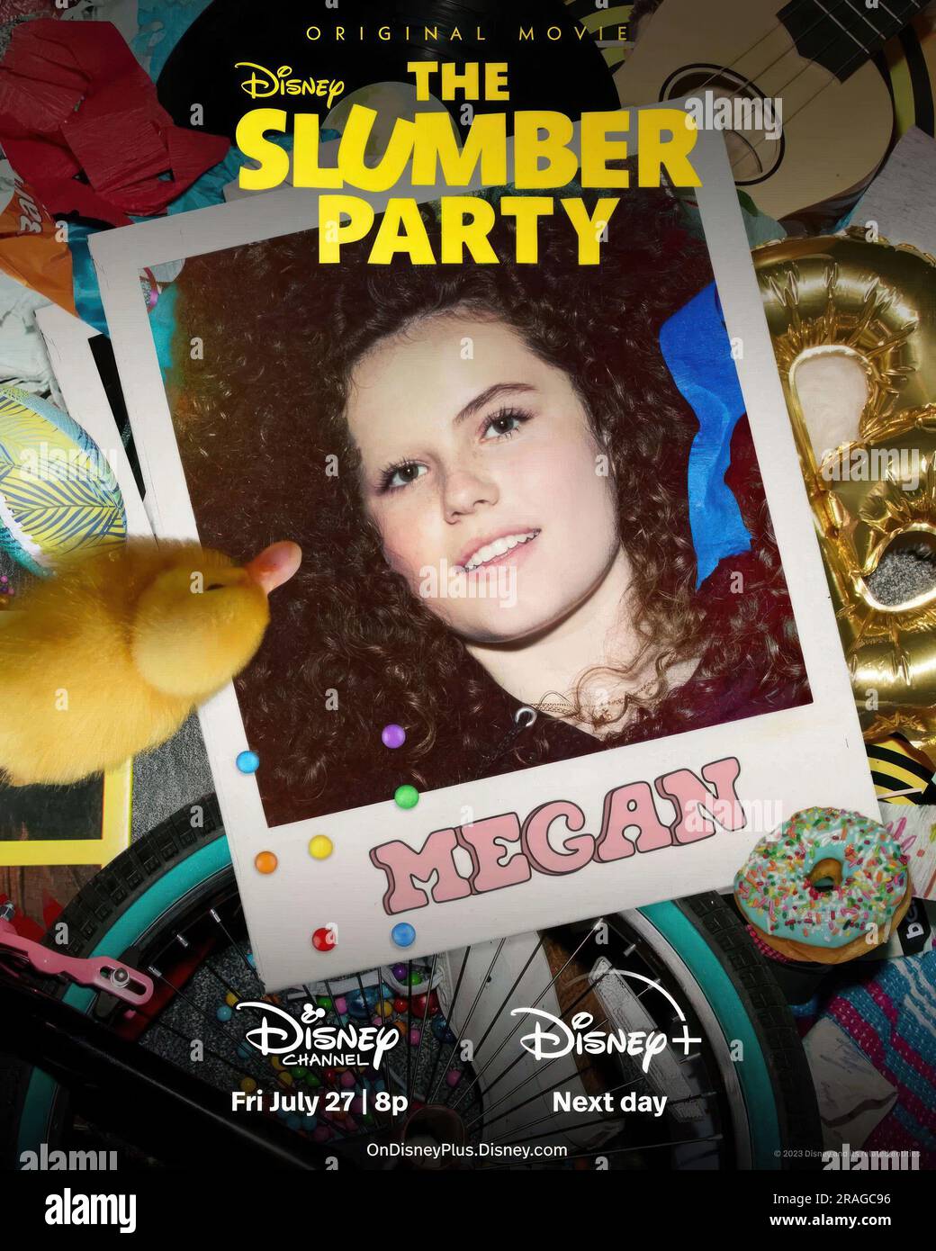 THE SLUMBER PARTY, US character poster, Darby Camp, 2023. © Disney+ / Courtesy Everett