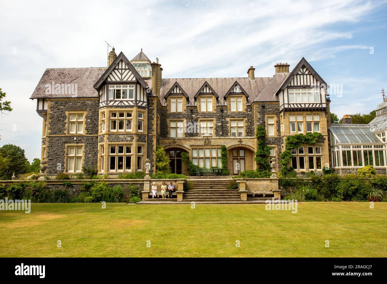 The National trust Bodnant gardens near Conway North Wales Stock Photo