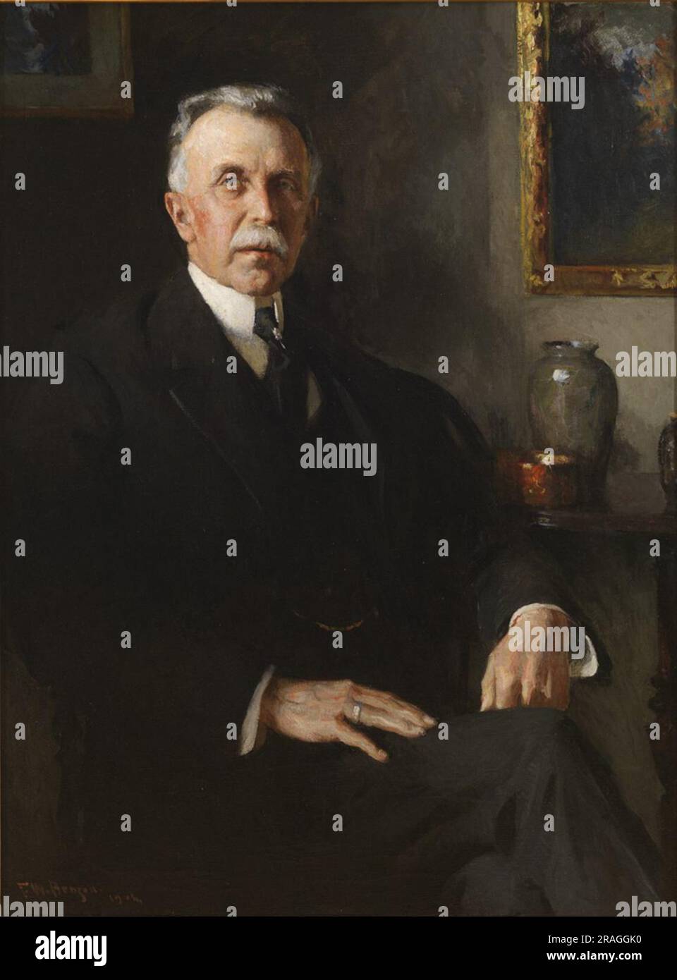 Portrait of Isaac C. Bates, Esq. 1906 by Frank W. Benson Stock Photo
